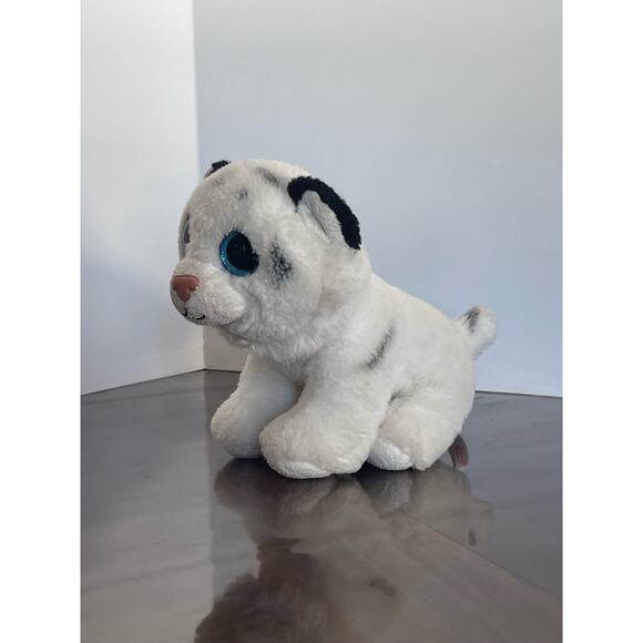 Ty Beanie Tundra WHITE TIGER SMALL Plush Animal Toy - Picture 4 of 7